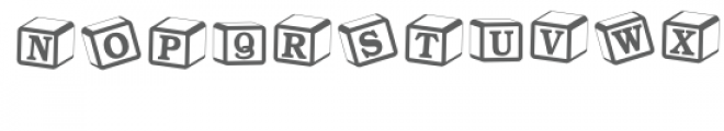 play blocks monogram font Font LOWERCASE