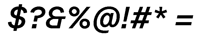 Plaid M Italic Font OTHER CHARS