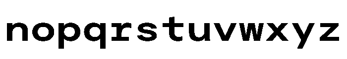 Plaid Mono L Font LOWERCASE
