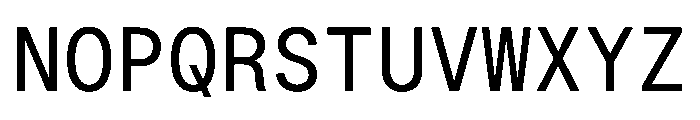 Plaid Mono S Font UPPERCASE