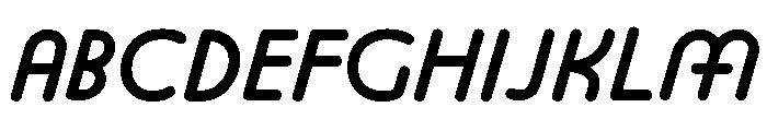 Platten Neu Demi Italic Font UPPERCASE