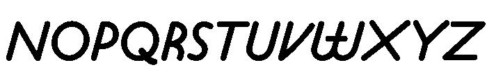 Platten Neu Demi Italic Font UPPERCASE