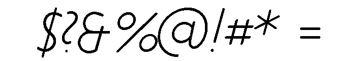 Platten Neu Light Italic Font OTHER CHARS