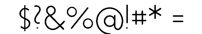 Platten Neu Light Font OTHER CHARS