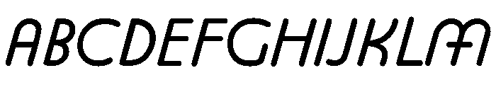 Platten Neu Regular Italic Font UPPERCASE