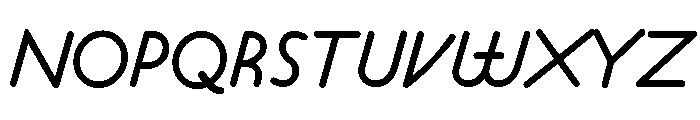 Platten Neu Regular Italic Font UPPERCASE