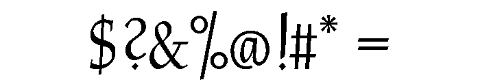 Plymouth Regular Font OTHER CHARS