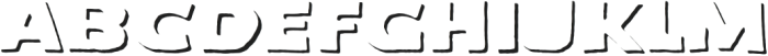PM Signboard Caps Rough Shadow otf (400) Font UPPERCASE
