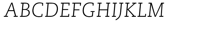 PMN Caecilia 46 Light Italic Font UPPERCASE