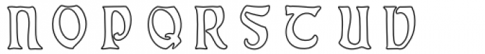 PM Eckmann Initials Outline Font LOWERCASE