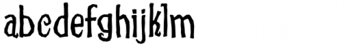 PM Endora Sharp Font LOWERCASE