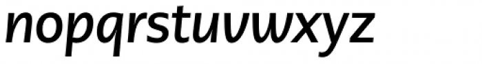 PMN Caecilia Sans Pro Head Bold Italic Font LOWERCASE