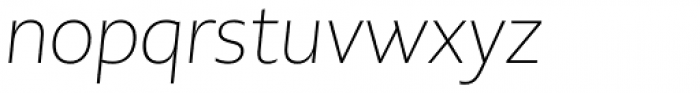 PMN Caecilia Sans Pro Head ExtraLight Oblique Font LOWERCASE