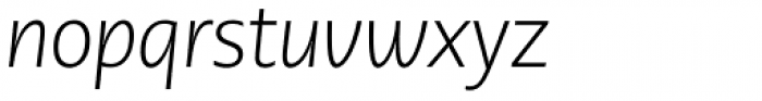 PMN Caecilia Sans Pro Head Light Italic Font LOWERCASE