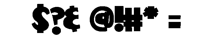 PN Alienation Bold Font OTHER CHARS