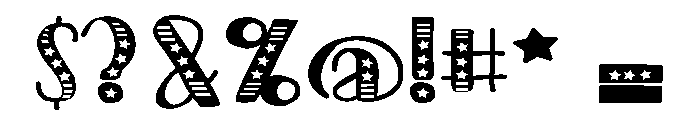 PN Americana Preserves Expanded Font OTHER CHARS