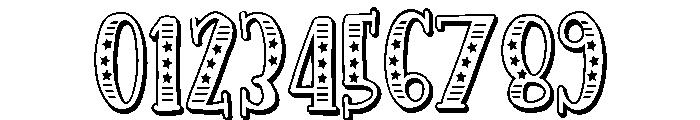 PN Americana Slab 3d Condensed Font OTHER CHARS
