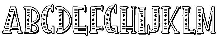PN Americana Slab 3d Condensed Font UPPERCASE