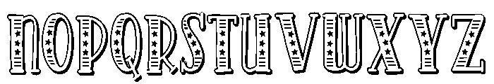 PN Americana Slab 3d Condensed Font LOWERCASE