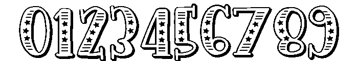 PN Americana Slab 3d Expanded Font OTHER CHARS