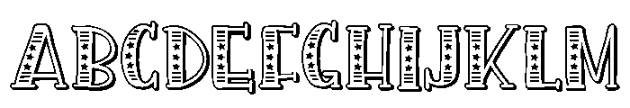 PN Americana Slab 3d Expanded Font UPPERCASE