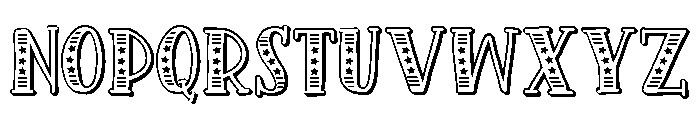 PN Americana Slab 3d Expanded Font UPPERCASE