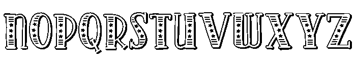 PN Americana Slab 3d Expanded Font LOWERCASE