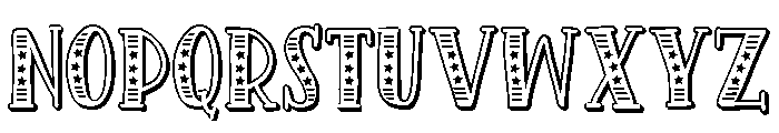 PN Americana Slab 3d Font UPPERCASE
