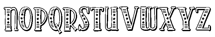 PN Americana Slab 3d Font LOWERCASE