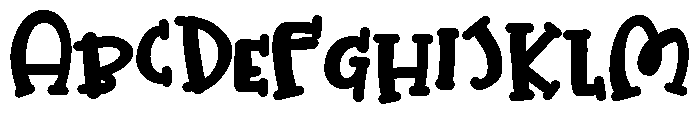 PN Angry Pillow Font UPPERCASE