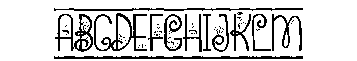 PN Autumn Border Font UPPERCASE