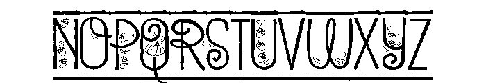 PN Autumn Border Font UPPERCASE