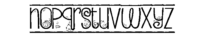 PN Autumn Border Font LOWERCASE
