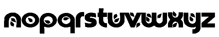 PN Autumn Groove Expanded Bold Font LOWERCASE