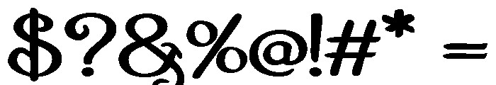 PN Autumn Groove Script Bold Font OTHER CHARS