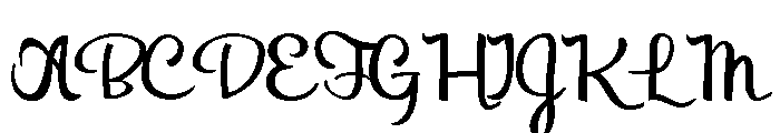 PN Autumn Groove Script Condensed Bold Font UPPERCASE