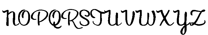 PN Autumn Groove Script Condensed Bold Font UPPERCASE