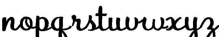 PN Autumn Groove Script Condensed Bold Font LOWERCASE