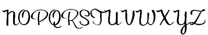PN Autumn Groove Script Condensed Font UPPERCASE