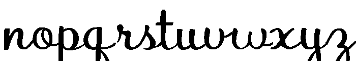 PN Autumn Groove Script Condensed Font LOWERCASE