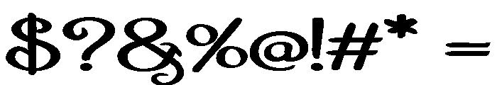 PN Autumn Groove Script Expanded Font OTHER CHARS