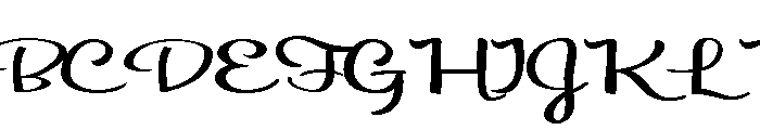 PN Autumn Groove Script Expanded Font UPPERCASE