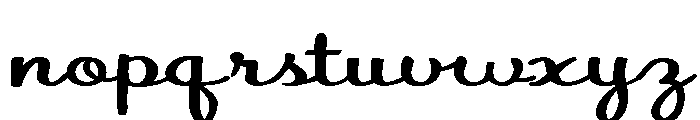 PN Autumn Groove Script Expanded Font LOWERCASE