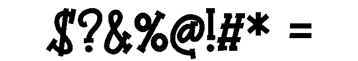 PN Bandit Bold Font OTHER CHARS