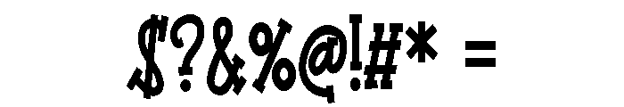 PN Bandit Condensed Bold Font OTHER CHARS
