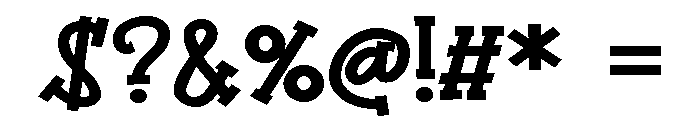 PN Bandit Expanded Bold Font OTHER CHARS