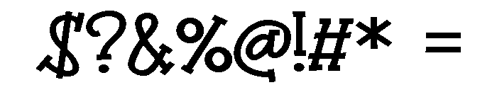 PN Bandit Expanded Font OTHER CHARS