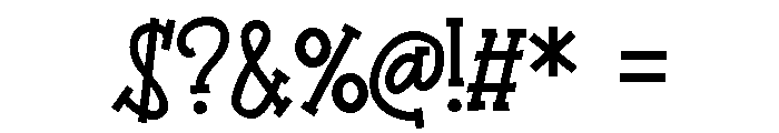 PN Bandit Font OTHER CHARS