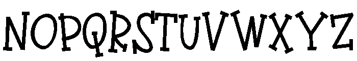 PN Bandit Font UPPERCASE