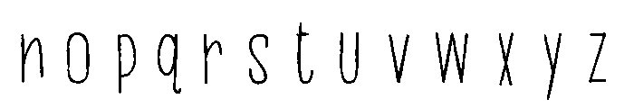 PN Beanboos Font LOWERCASE